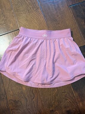 Alo Dusty Mauve Match Point Tennis Skirt